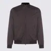 Herno Zip Bomber Jacket In Brown