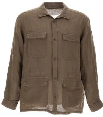 Herno Brown Classic Button Up Shirt