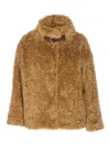 Herno Chaqueta Corta Pelo Camel In Brown