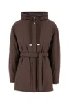 Herno Jacket Stretch Nylon Belted Waist