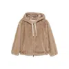 Herno Hooded Zip-up Jacket In Brown
