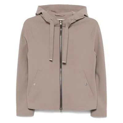 Herno Hooded Jacket In Beige