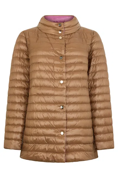 Herno Brown Padded Jacket With Elegant Design