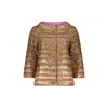 Herno Brown Polyamide Coat In Brown