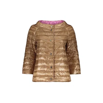 Herno Brown Polyamide Coat