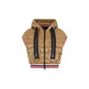 Herno Down Vest Jacket In Brown