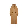 Herno Brown Polyester Coat In Brown