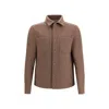 Herno Chest-pockets Press-stud Jacket In Brown