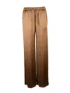 Herno Brown Polyester Satin Trackpants In Multi