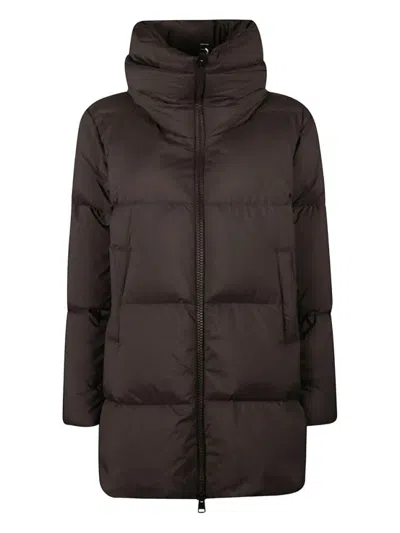 HERNO BROWN QUILTED JACKET