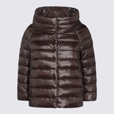HERNO BROWN SOFIA DOWN JACKET