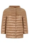 Herno Brown Winter Jacket With Versatile Design In Brown