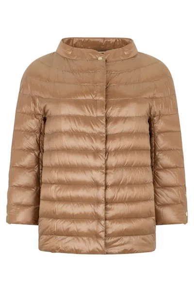 Herno Brown Winter Jacket With Versatile Design