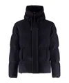 Herno Bomper Uin Cashmere And Silk Down Jacket In Black