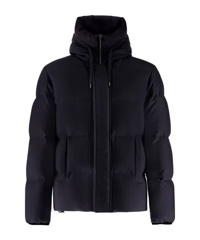 HERNO HERNO HIGH-NECK DRAWSTRING BOMBER JACKET