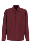 Herno Jacket Nylon Zippered Pockets In Burgundy