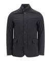 Herno Button Casual Jacket In Black