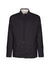Herno Button Chest-pocket Jacket In Blue