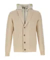 Herno Button Cotton Jacket In Neutral