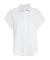 Herno Button-down Short-sleeved Shirt In White