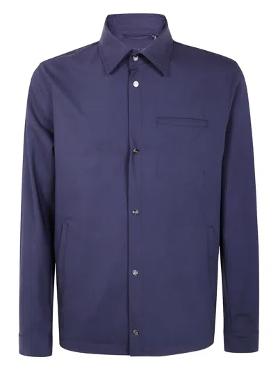 HERNO BUTTON-DOWN WOOL SHIRT