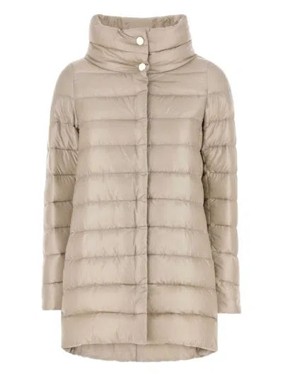 HERNO BUTTON-EMBELLISHED PADDED JACKET