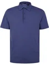 Herno Polo Shirts With Collared Short Sleeves In Blue