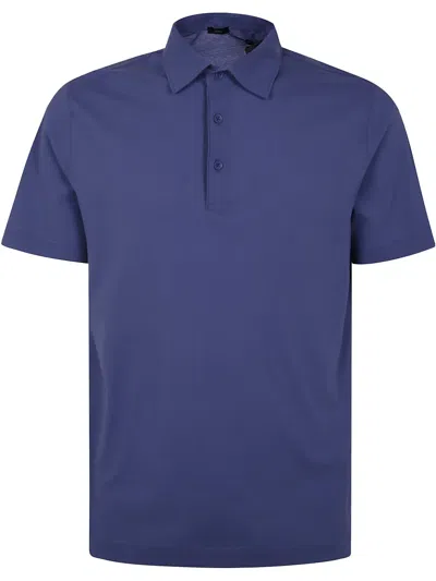 HERNO BUTTON-FASTENED POLO SHIRT