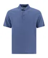 Herno Polo Shirts With Collared Short Sleeves In Blue