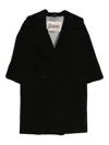 Herno Button-fastening Coats In Black