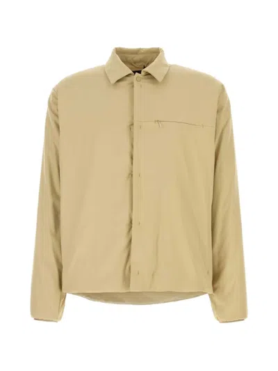 Herno Button Fastening Padded Jacket In Neutral