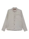Herno Button-fastening Patch-pocket Jacket In Gray