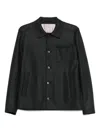 Herno Button-fastening Patch-pocket Jacket In Black