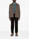 Herno Button-fastening Patch-pocket Jacket In Brown