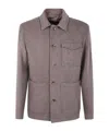 Herno Button-fastening Patch-pocket Jacket In Brown