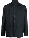 Herno Button-front Bomber Jacket In Black