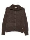Herno Button-front Cardigan In Brown