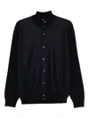 Herno Resort Man Jacket Midnight Blue Size 42 Wool In Black
