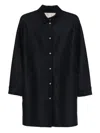 Herno Button-front Wool Shirt In Black