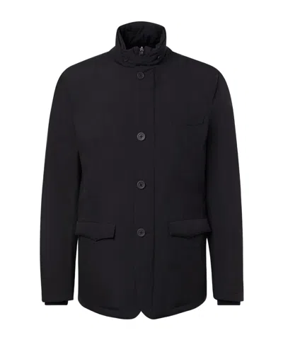 Herno Blazer With Bib In 2-layer Windstopper In Black