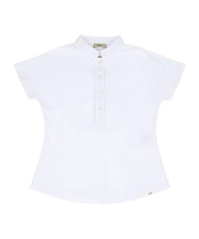 Herno Button Polo Shirt In White
