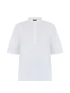Herno Button Short-sleeve T-shirt In White