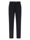 Herno Button Trousers In Blue
