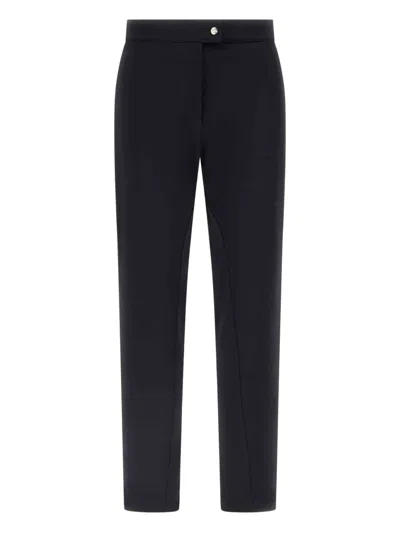 Herno Button Trousers In Blue