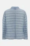 Herno Button-up Down Jacket In Blue