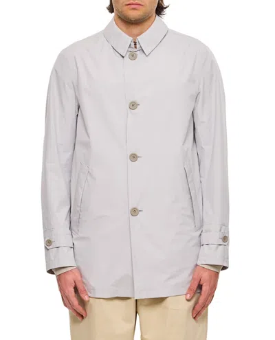 Herno Button-up Jacket In Gray