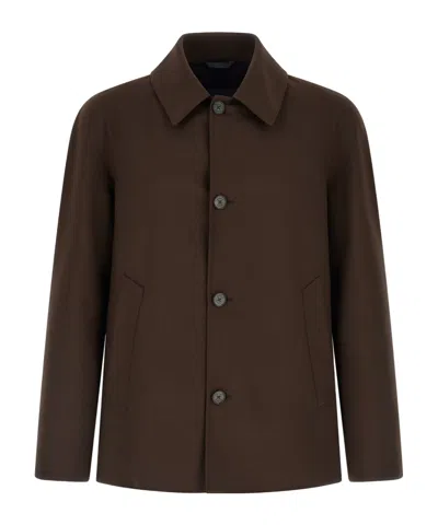 HERNO HERNO BUTTON-UP LONG-SLEEVED JACKET