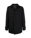 Herno Button-up Shirt Jacket In Black