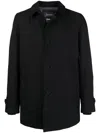 Herno Button-up Shirt Jacket In Black