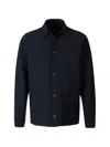 Herno Button-up Shirt Jacket In Blue